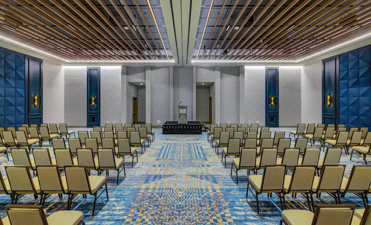 Ballroom foyer at the Embassy Suites by Hilton Virginia Beach Oceanfront.