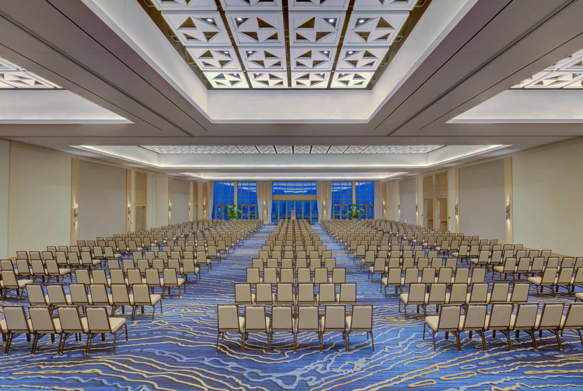 Meeting space at the Marriott Virginia Beach Oceanfront Resort.