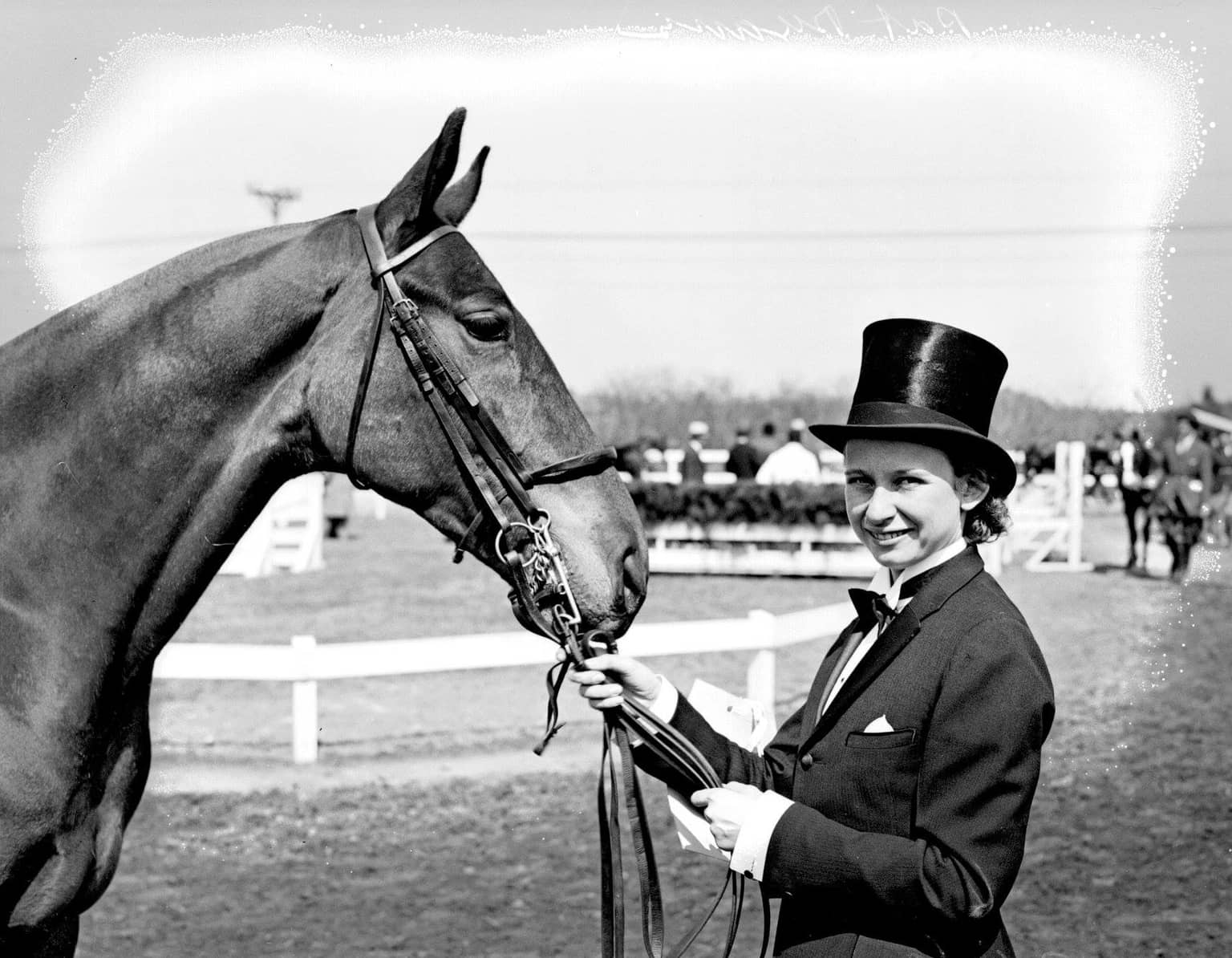 Historic photo of the stables at the Cavalier Hotel
