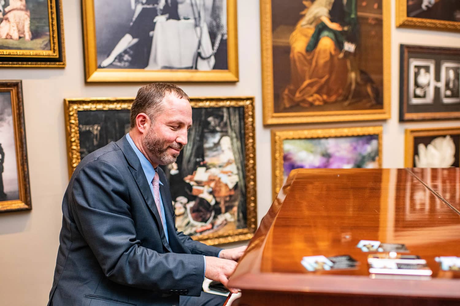 Live entertainment performed at the Raleigh Room