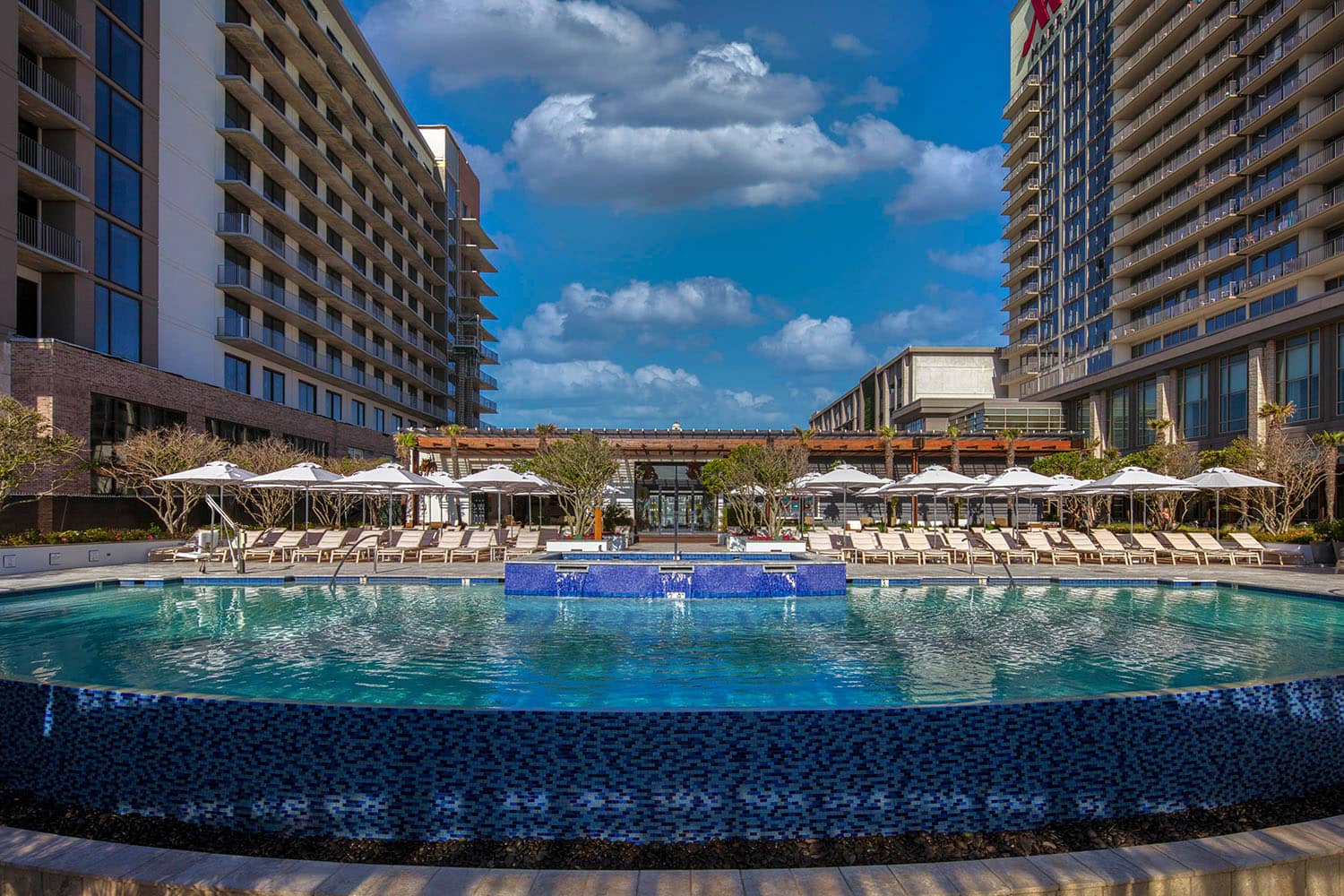 An outdoor infinity pool at the Cavalier Beach Club