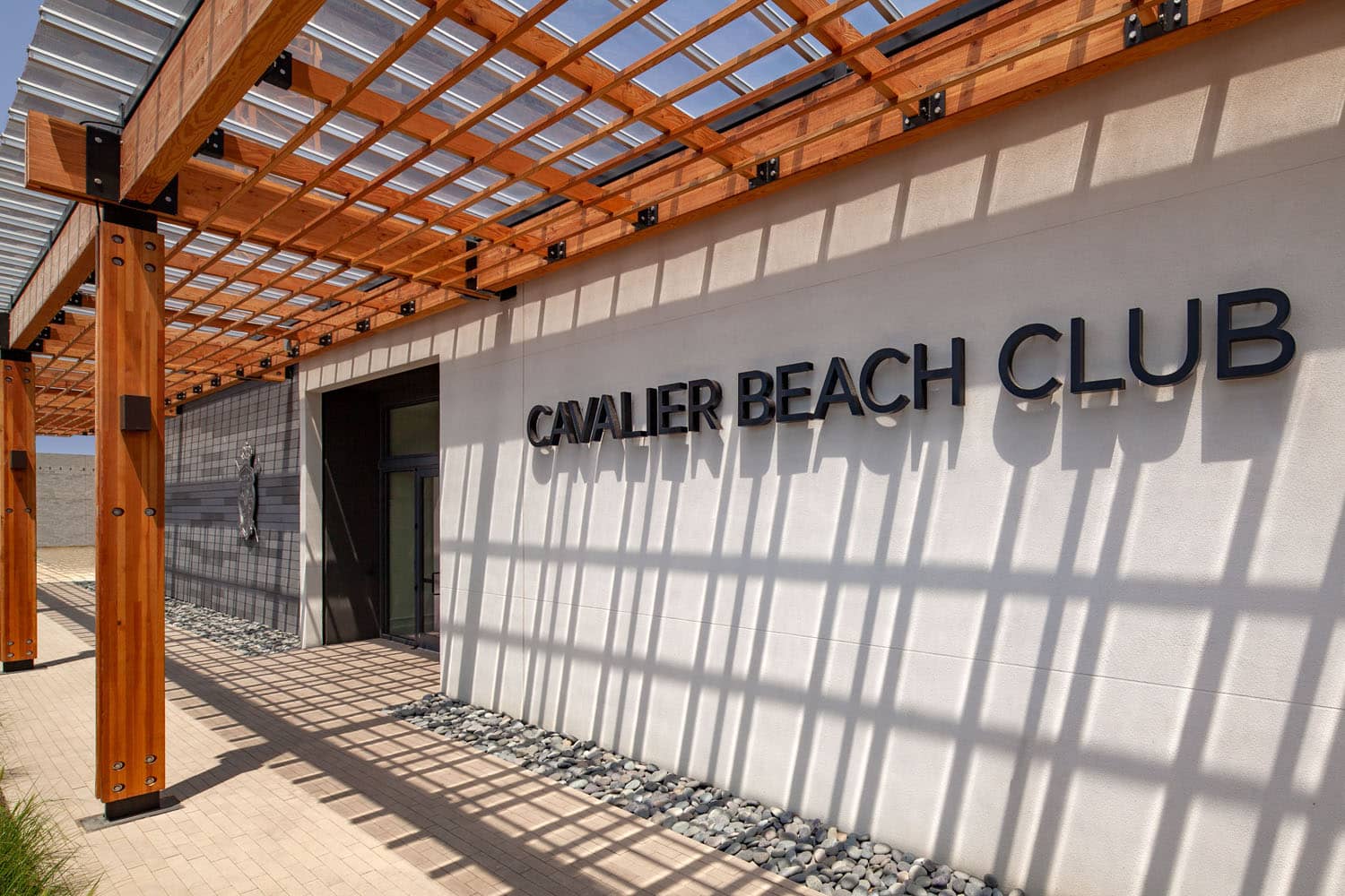 The entrance to the Cavalier Beach Club