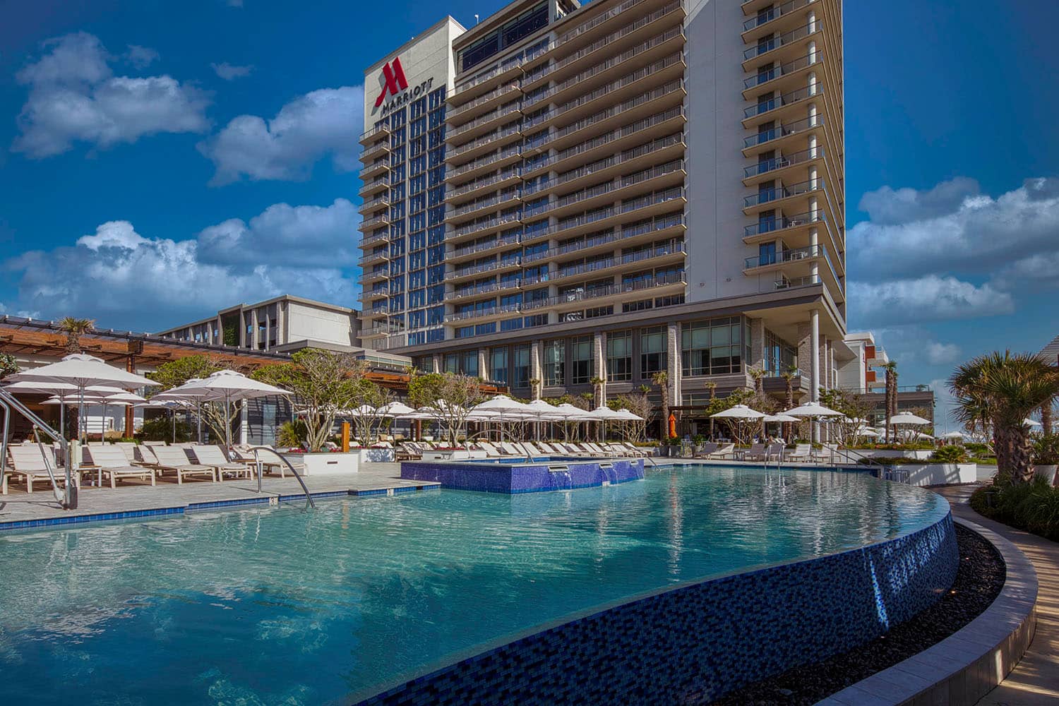 The infinity pool at the Cavalier Beach Club
