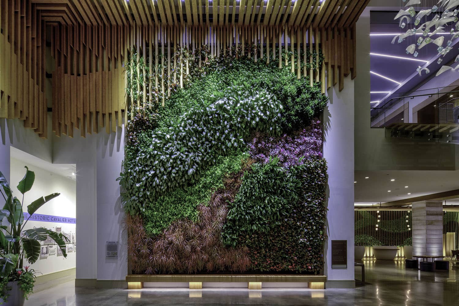 The interior lobby entrance of the Marriott Virginia Beach Oceanfront Resort