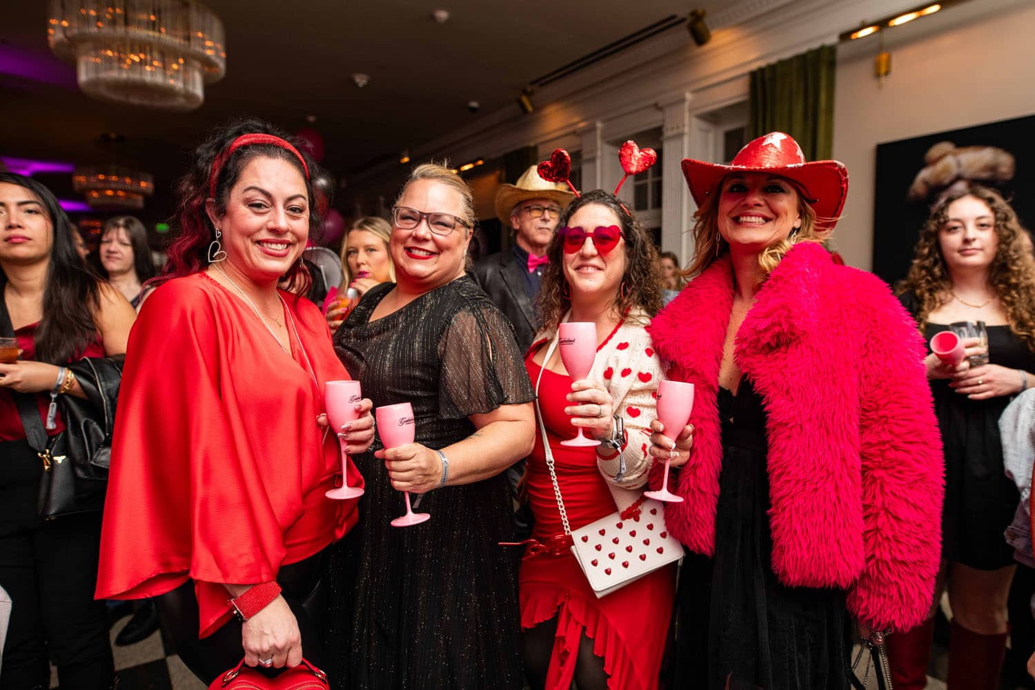 A Galentine's Day event inside The Historic Cavalier Hotel