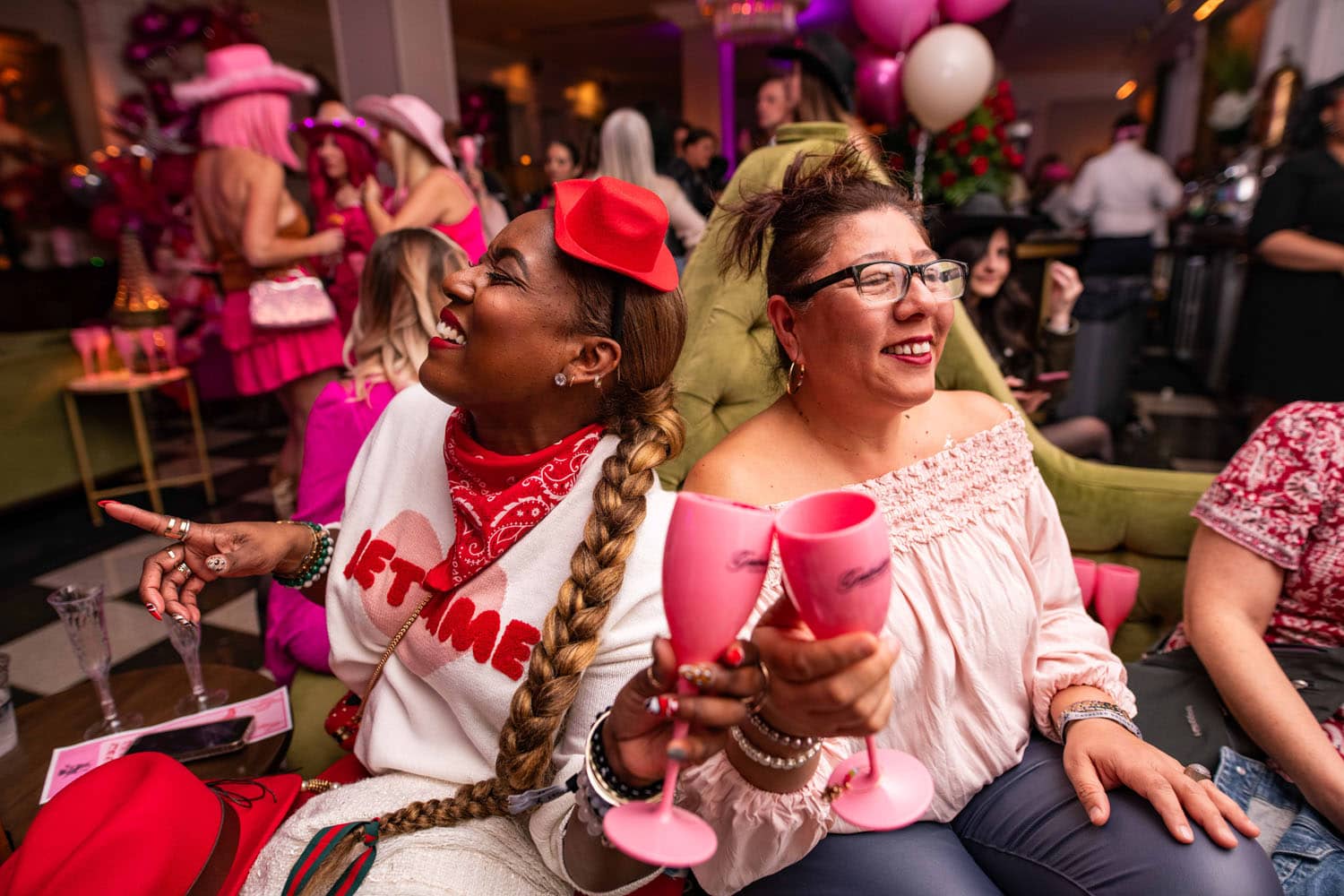 A Galentine's Day event inside The Historic Cavalier Hotel