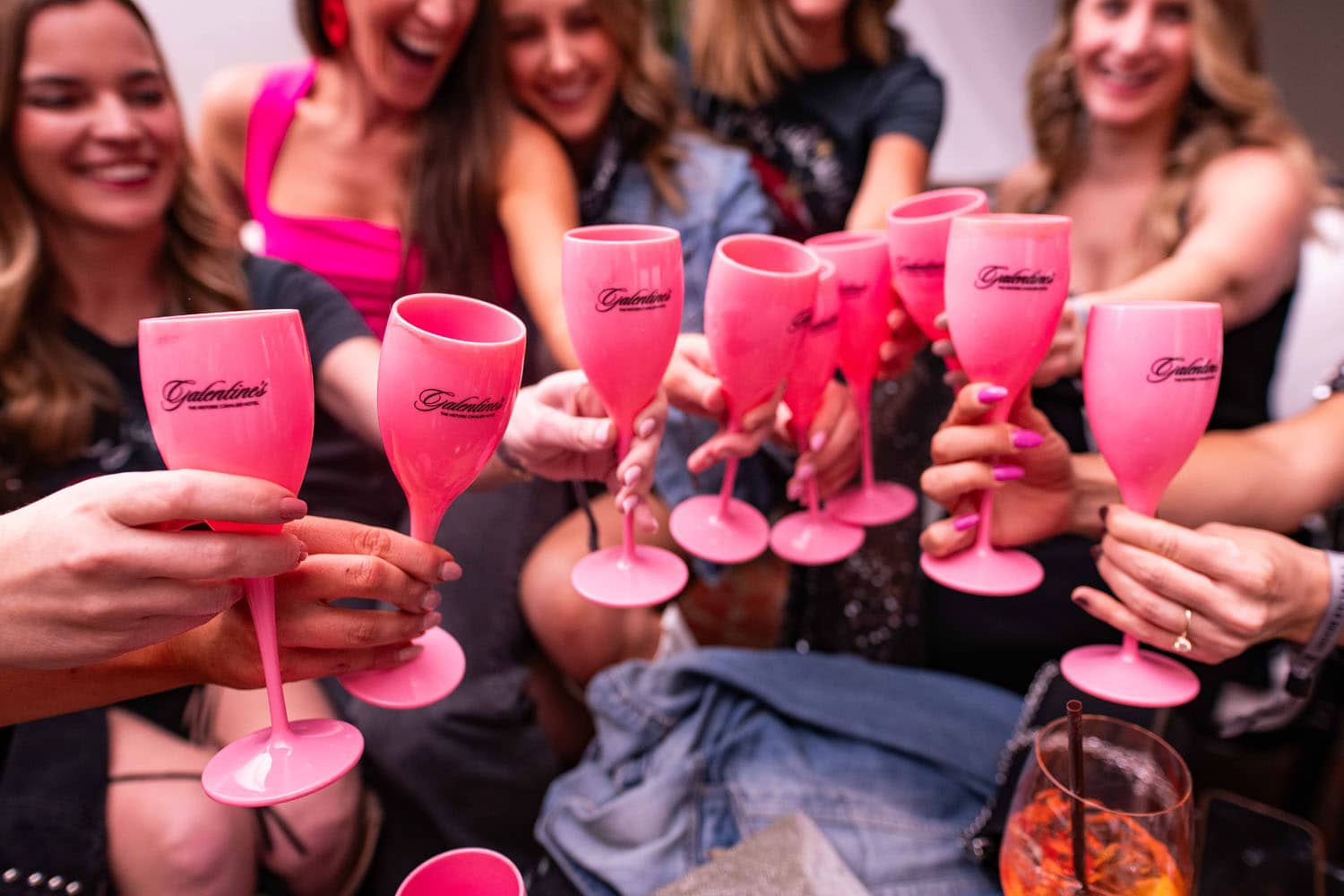 A Galentine's Day event inside The Historic Cavalier Hotel