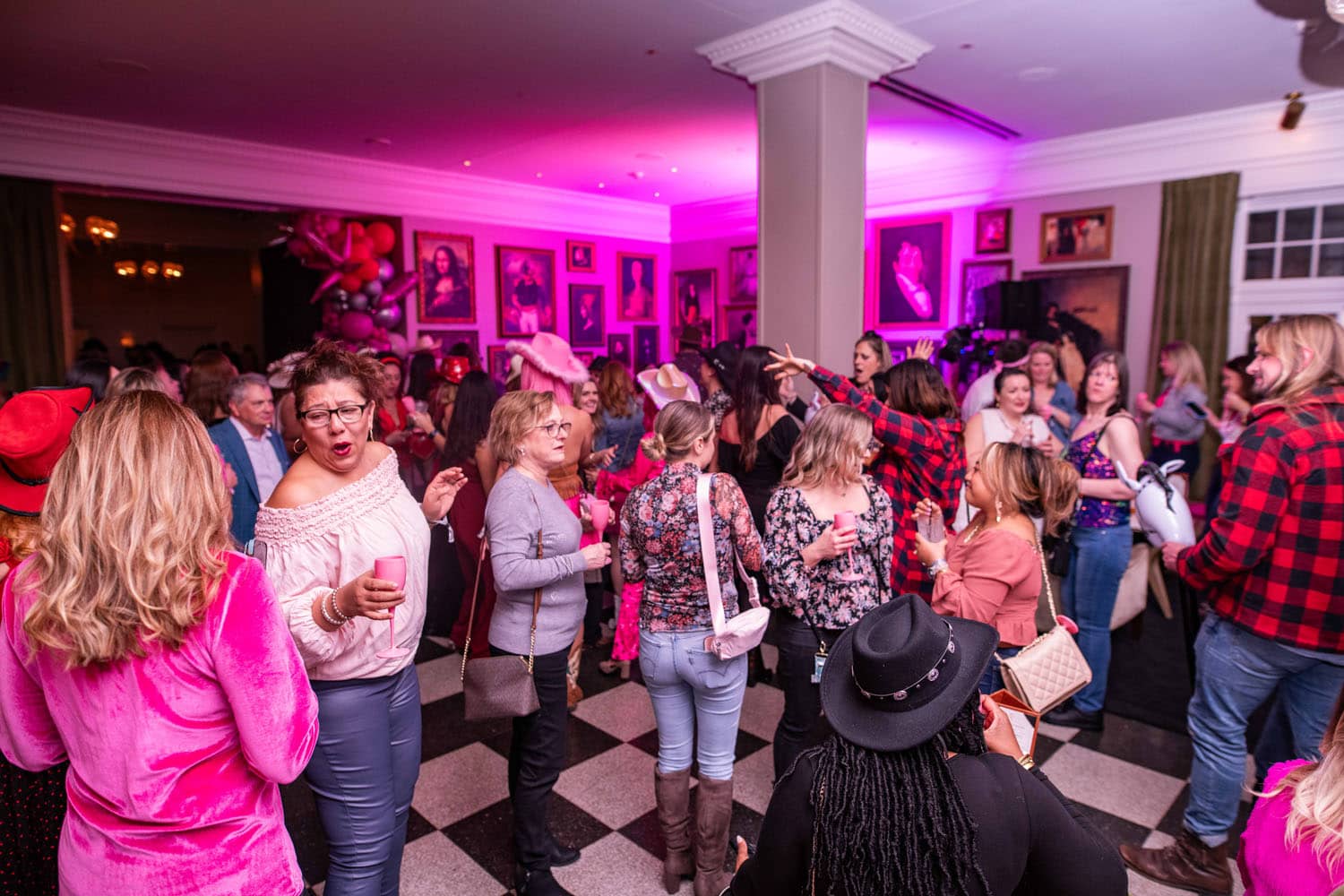 A Galentine's Day event inside The Historic Cavalier Hotel