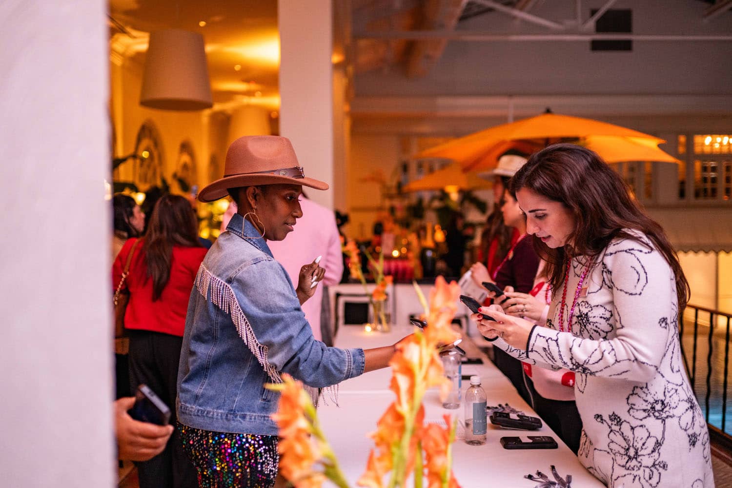 A Galentine's Day event inside The Historic Cavalier Hotel