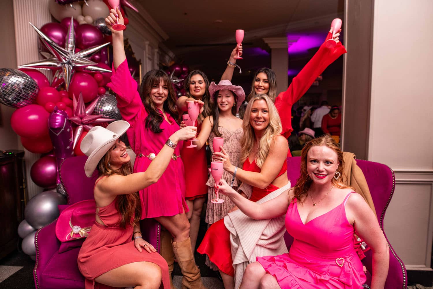 A Galentine's Day event inside The Historic Cavalier Hotel