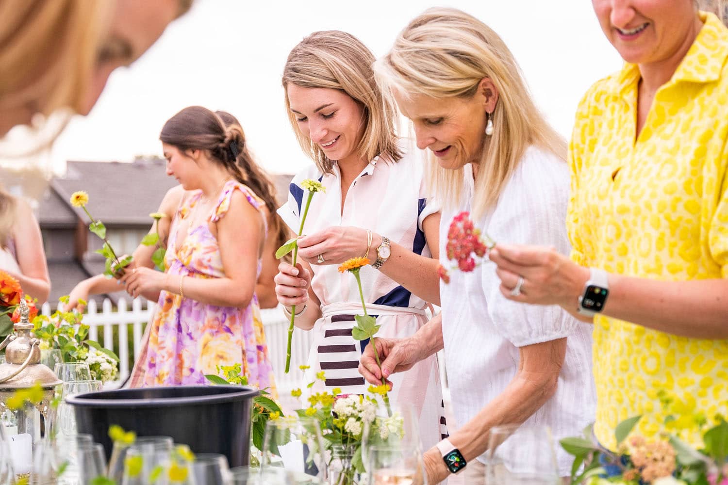 An outdoor floral Garden Party at The Historic Cavalier Hotel