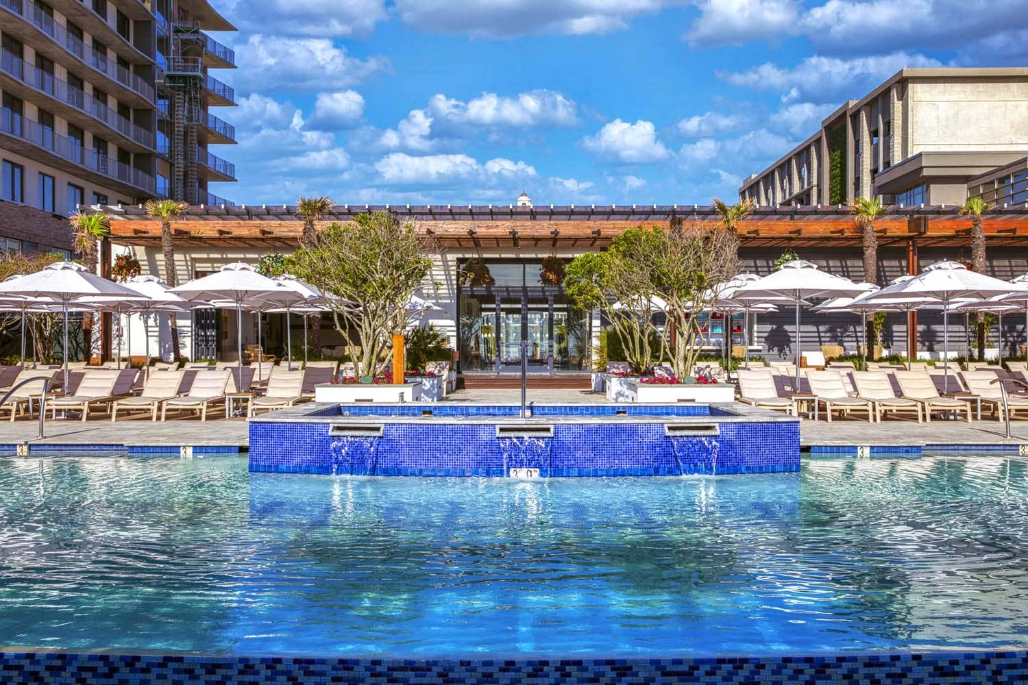 The private infinity pool at the Cavalier Beach Club