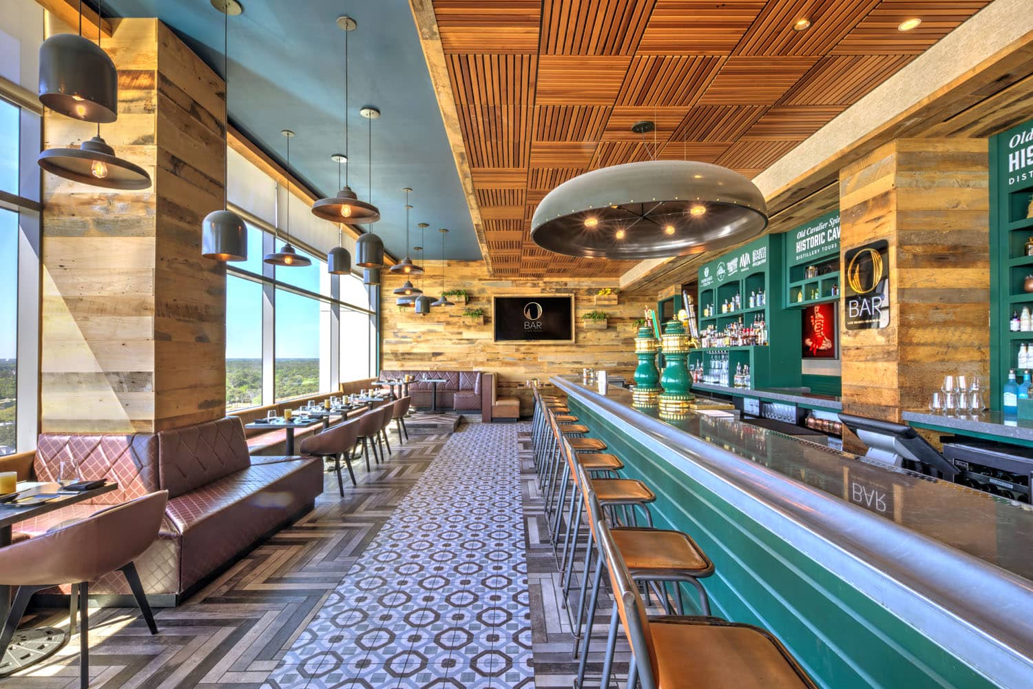 The interior of Orion's Roof O Bar