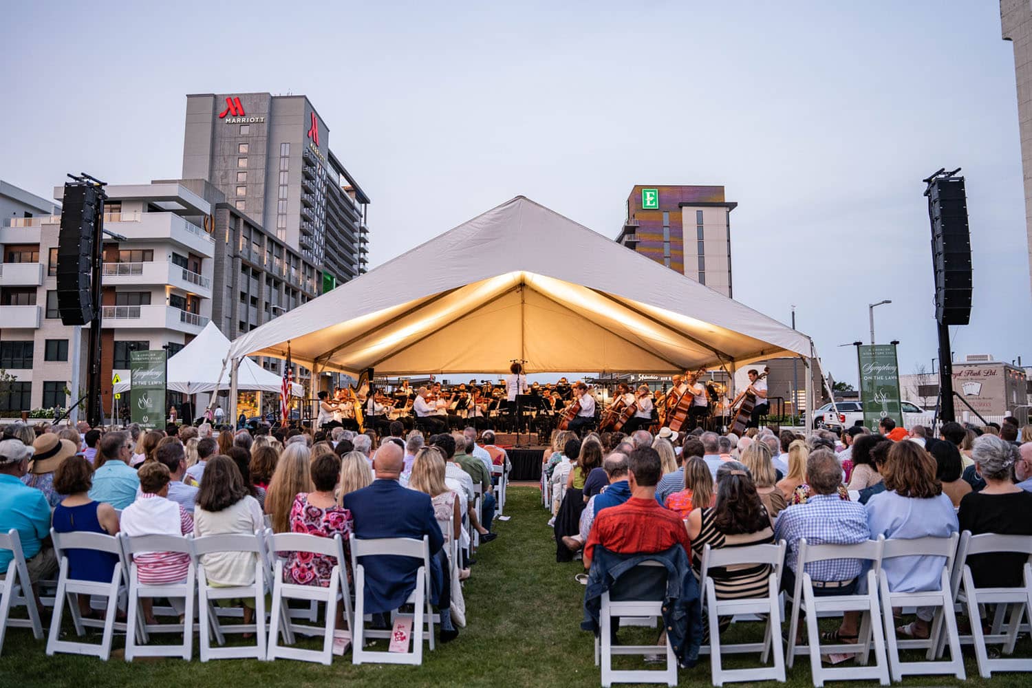 An outdoor concert at the Cavalier Resort Virginia Beach