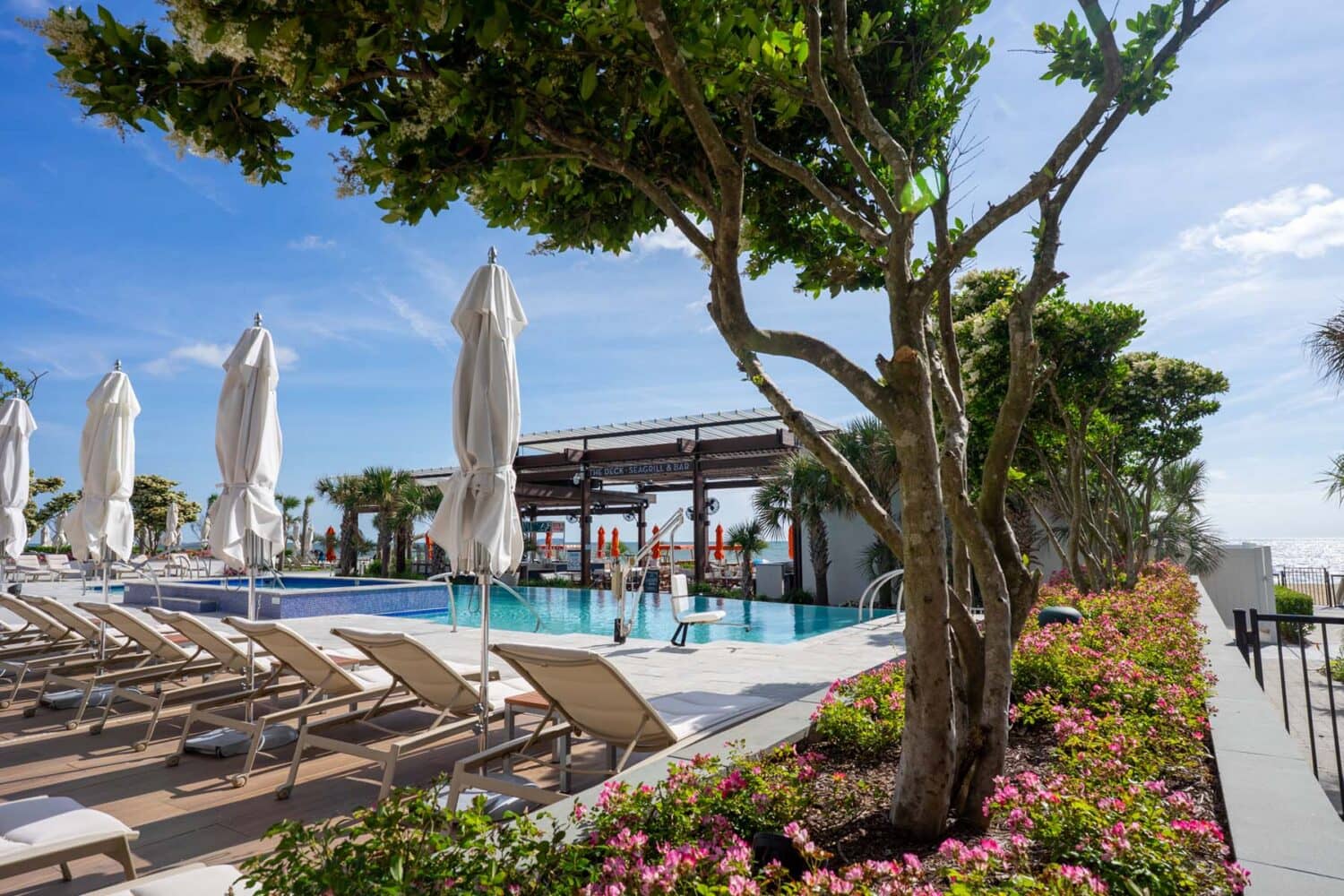 The Cavalier Beach Club at sunrise