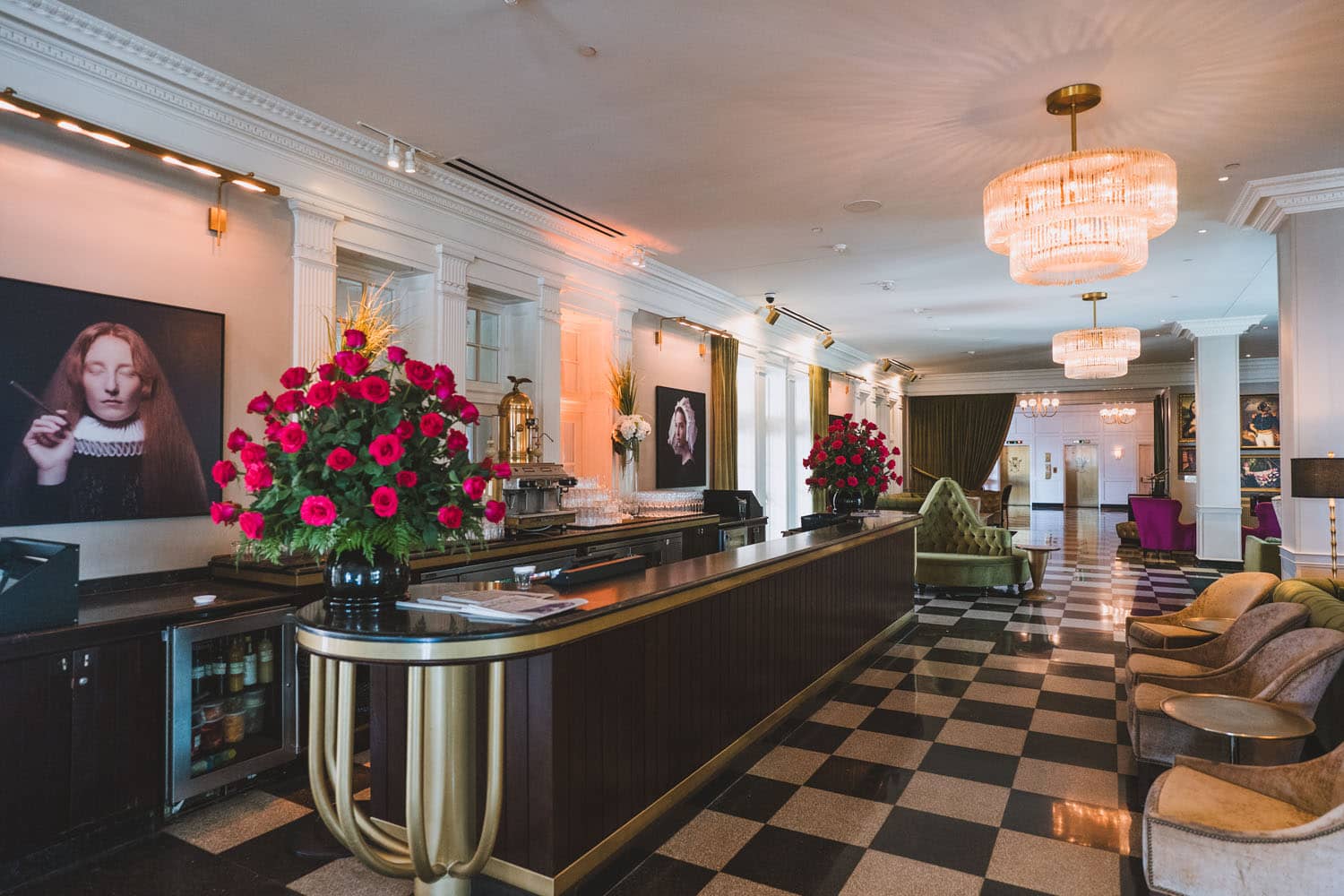 The interior bar inside The Raleigh Room