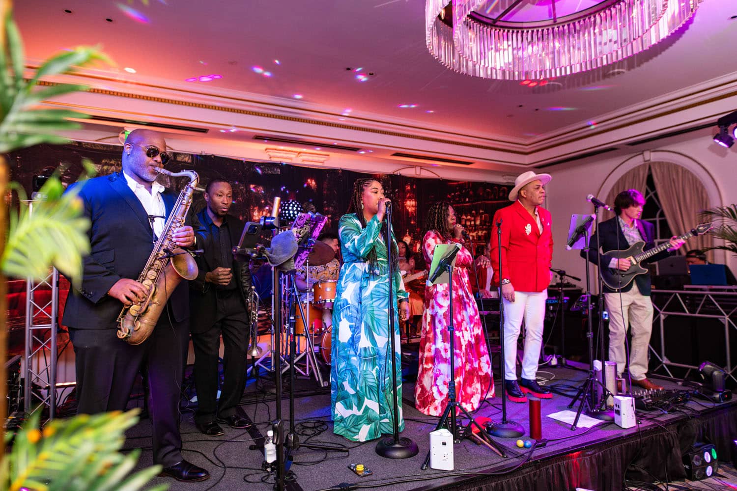 A New Year's Eve celebration inside The Historic Cavalier Hotel