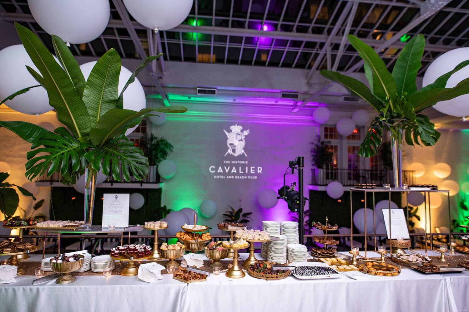 A New Year's Eve celebration inside The Historic Cavalier Hotel