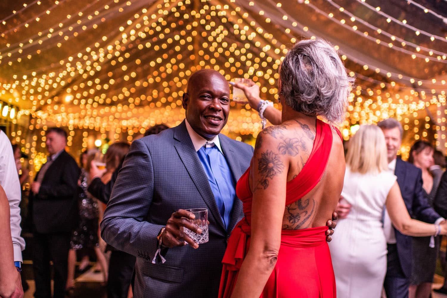 A New Year's Eve celebration inside The Historic Cavalier Hotel