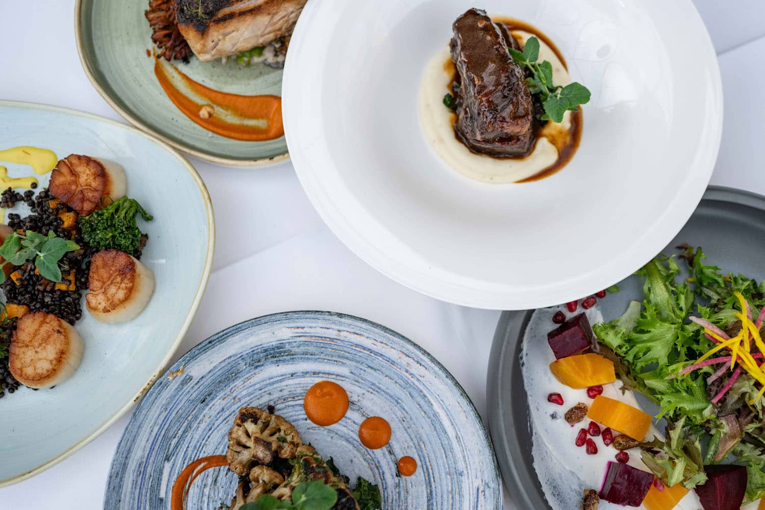 An outdoor heated igloo at Becca Restaurant & Garden