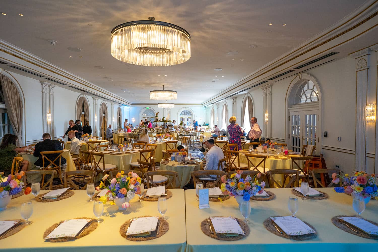 An Easter buffet inside The Historic Cavalier Hotel