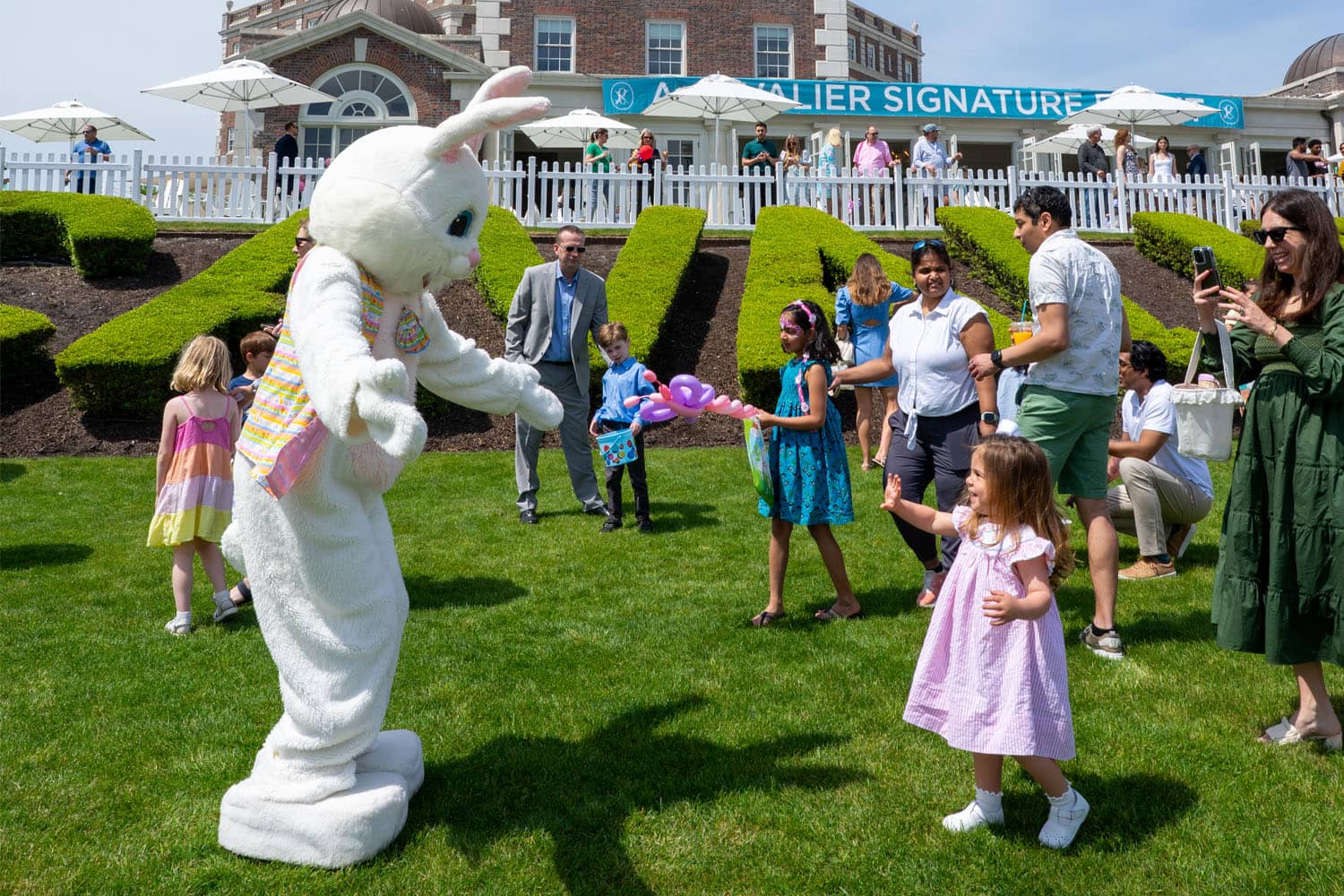 An Easter Egg hunt on The Historic Cavalier Hotel Great Lawn
