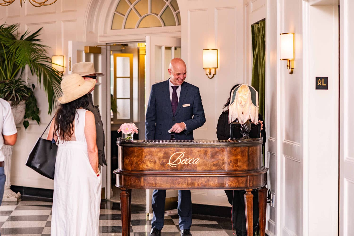 The interior entrance to Becca Restaurant & Garden