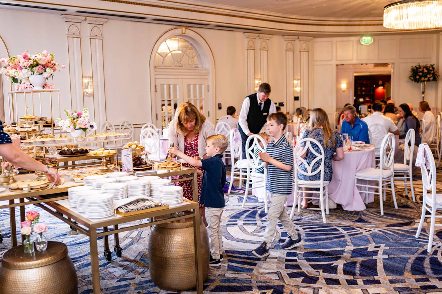 A Mother's Day dining buffet at The Historic Cavalier Hotel