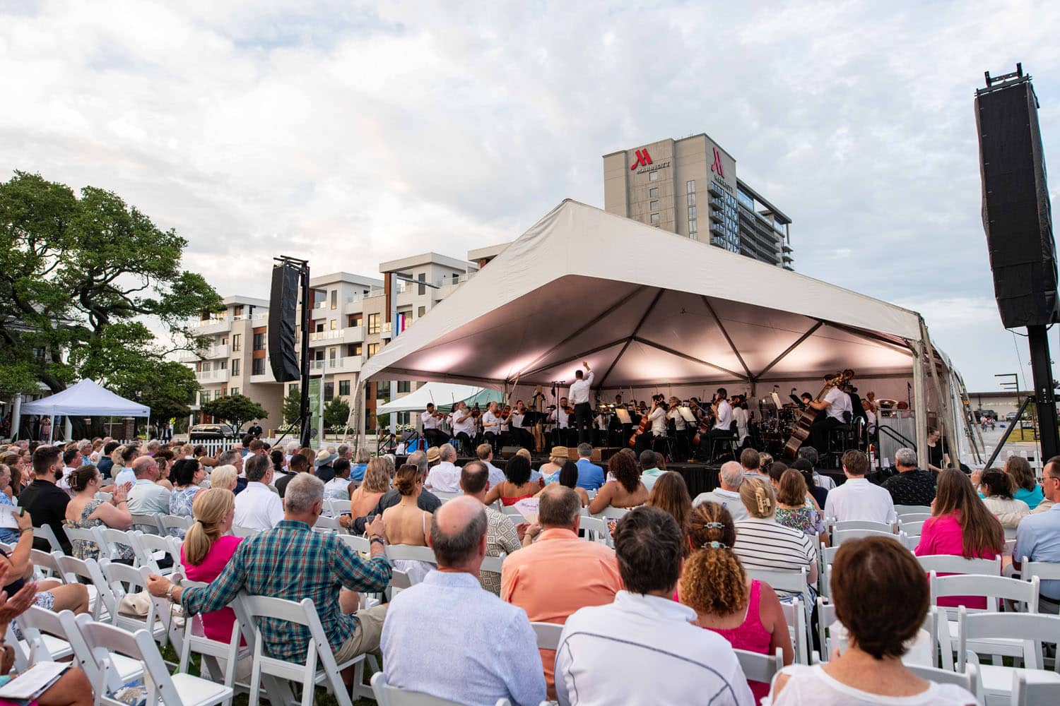 The Symphony on the Lawn outdoor concert at The Historic Cavalier