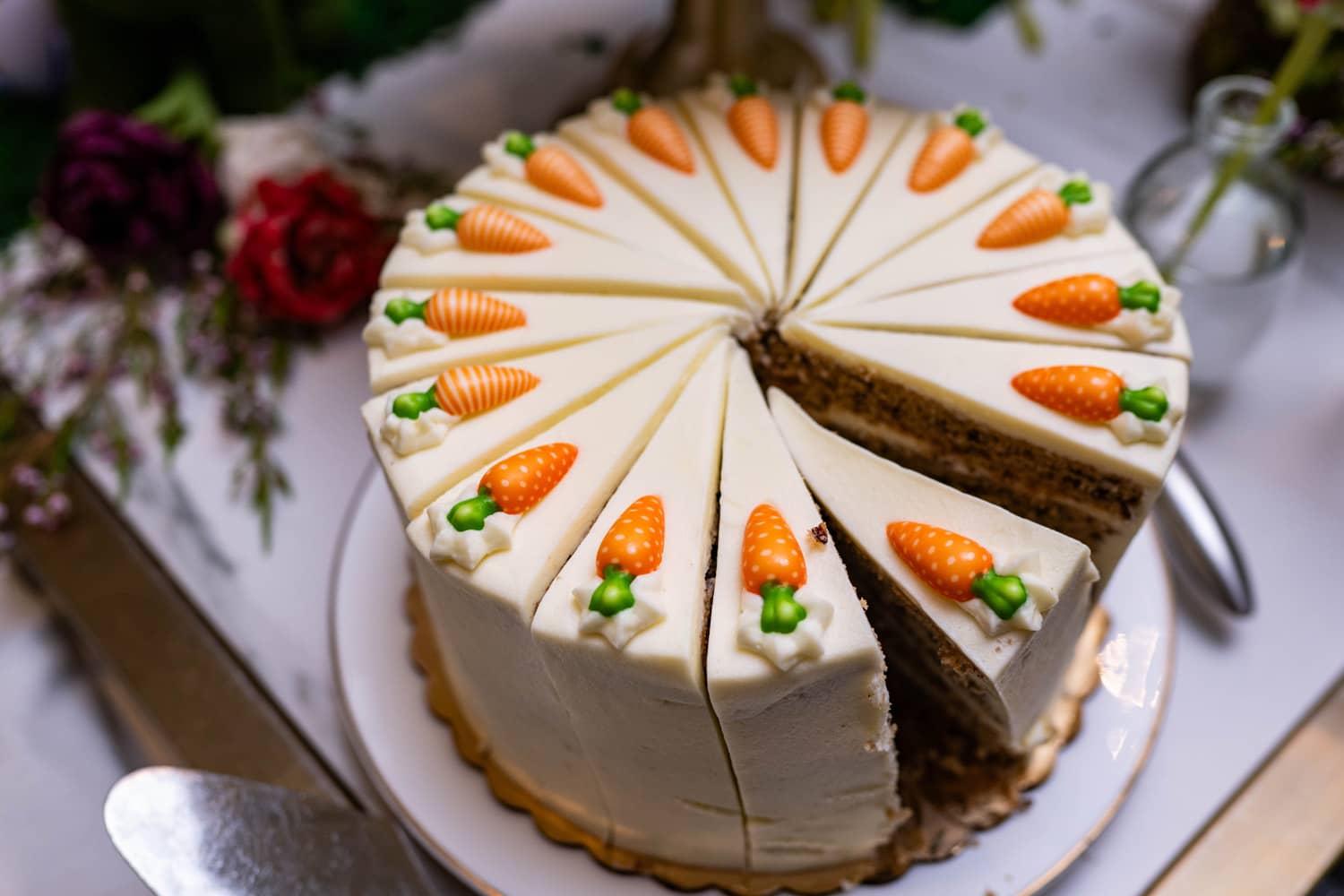 An Easter cake on a table at The Historic Cavalier Hotel