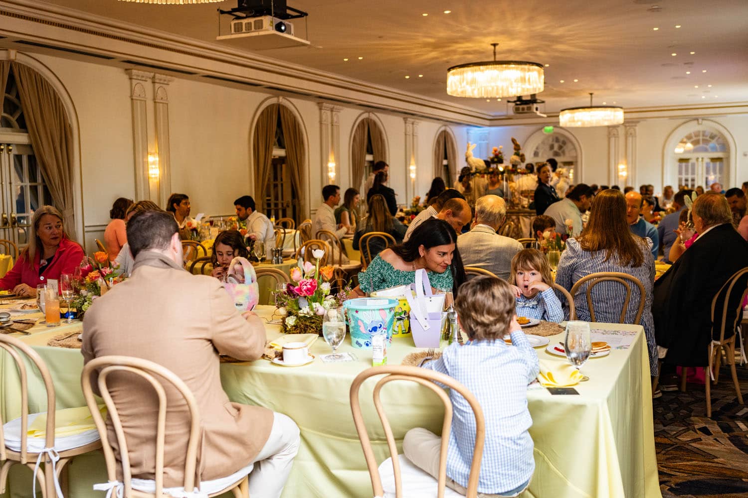 The buffet during Easter at The Historic Cavalier Hotel