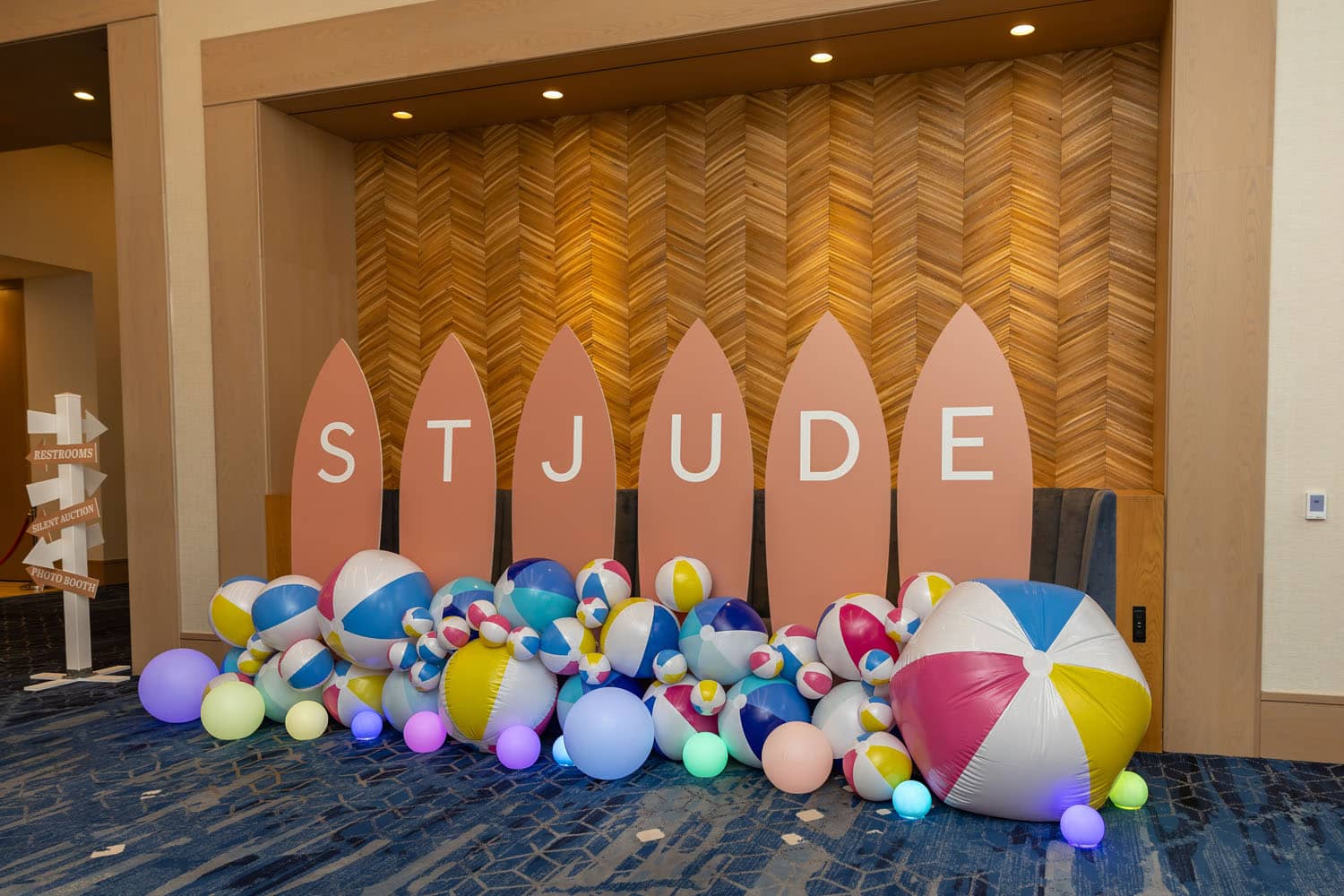 A special event setup inside the Marriott Virginia Beach Oceanfront Resort